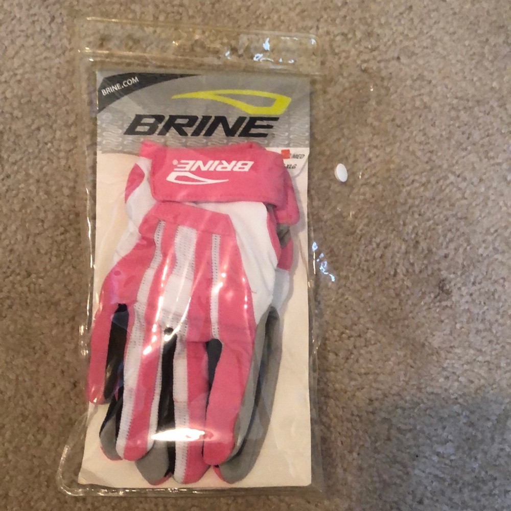 Pink Brine lacrosse gloves